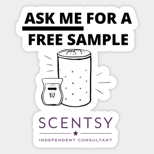 ask me for a free sample scentsy independent consultant Sticker